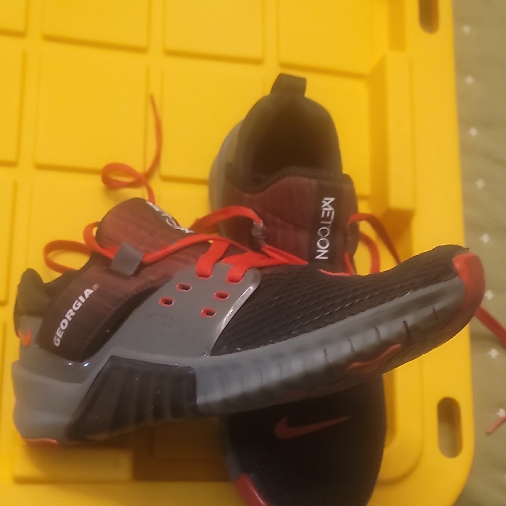 Nike Metcon Sneakers - Black, Red, and Gray- Georgia Bulldogs 7.5